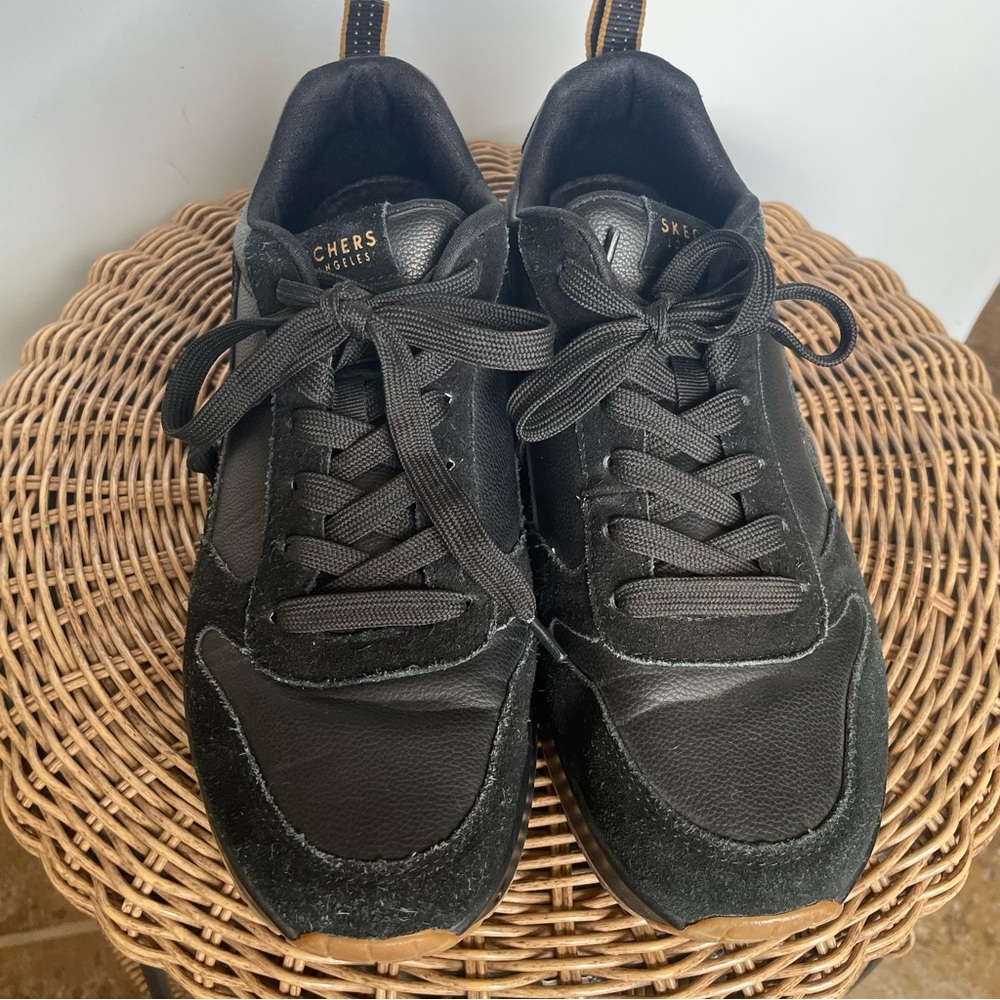 Skechers Uno-Solid Air Black Men tennis shoes size 9 - Picture 8 of 13